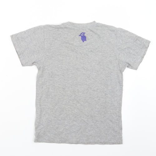 Mountain Life Boys Grey   Basic T-Shirt Size 7-8 Years