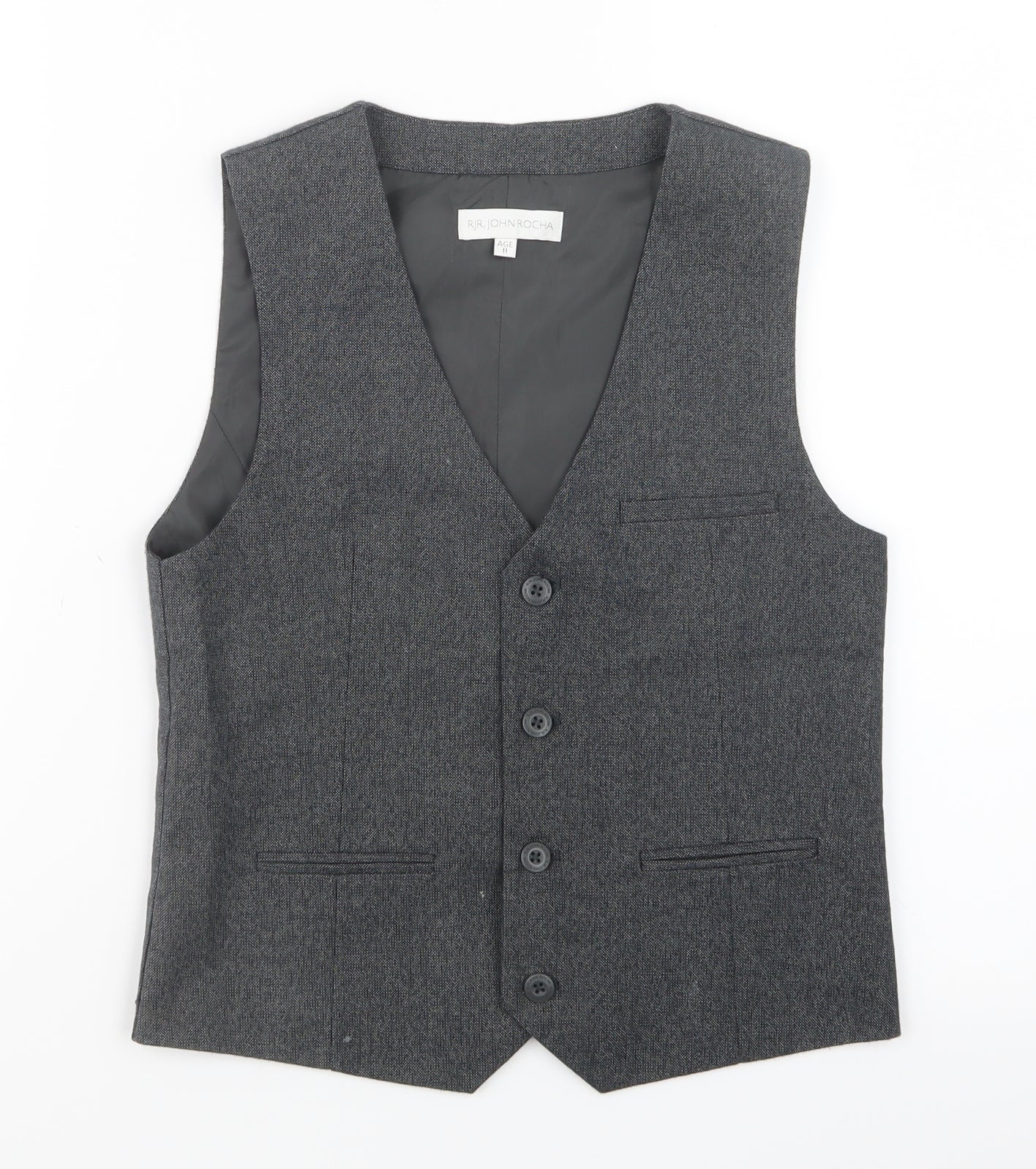 RJR.John Rocha Boys Grey   Jacket Waistcoat Size 11 Years