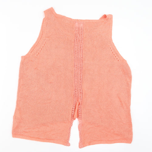New Look Womens Orange  Knit Pullover Jumper Size 14