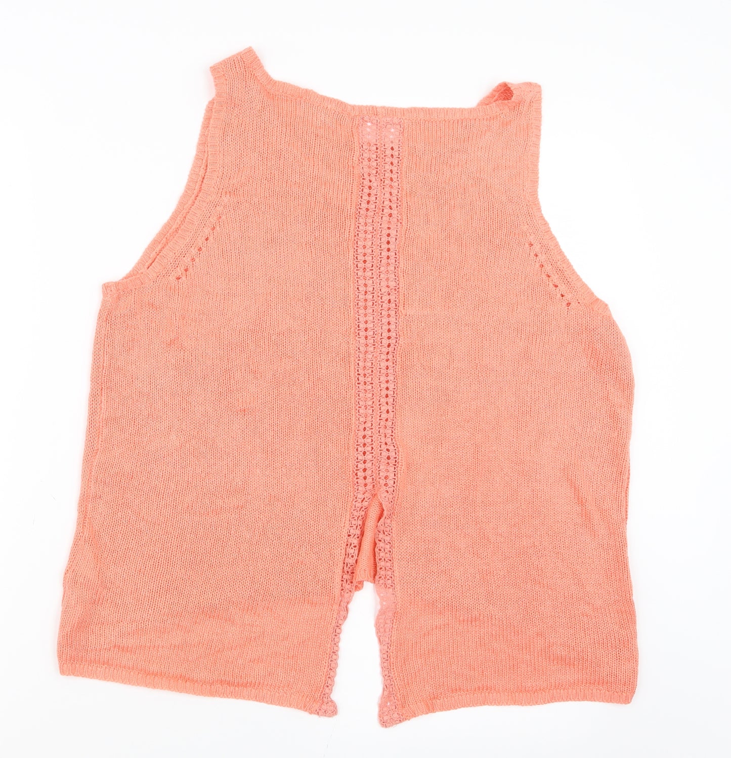 New Look Womens Orange  Knit Pullover Jumper Size 14
