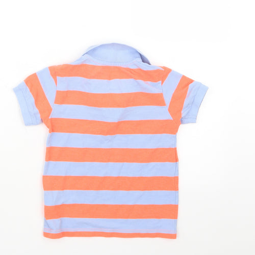 NEXT Boys Orange Striped  Basic Polo Size 3-4 Years