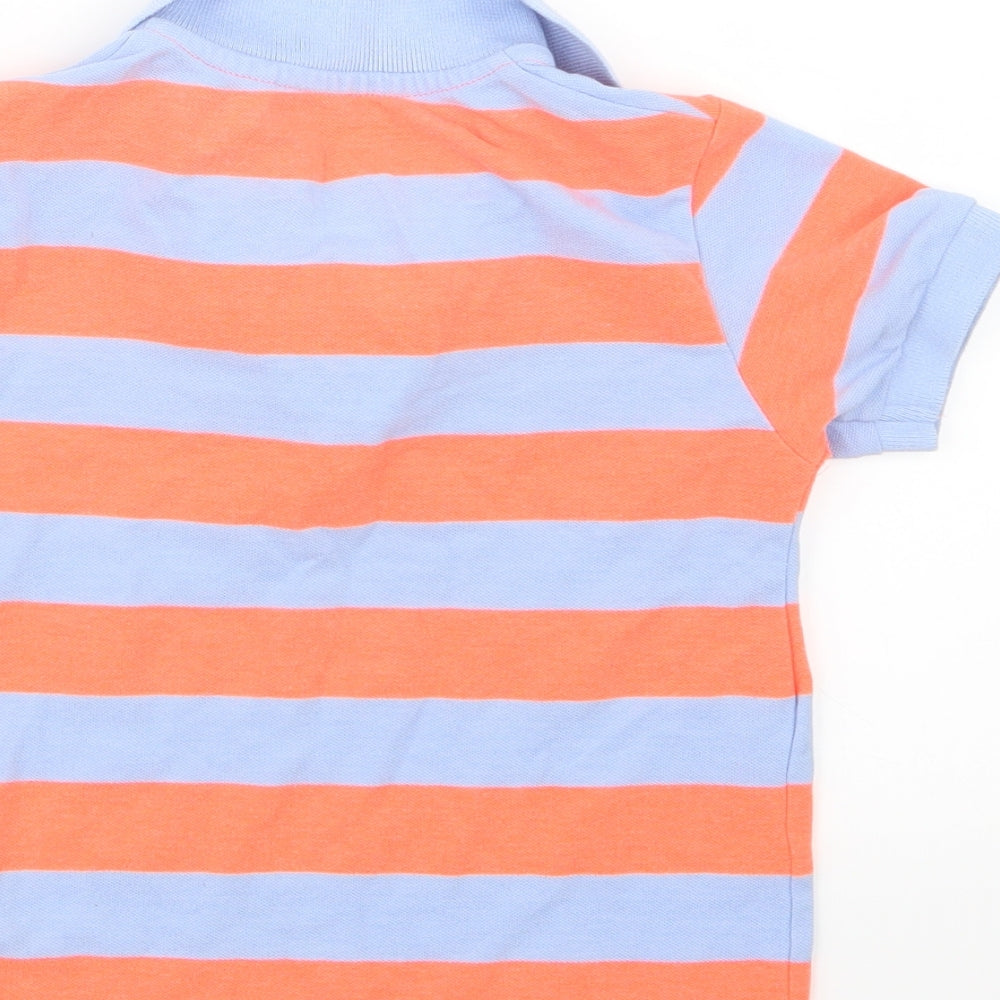 NEXT Boys Orange Striped  Basic Polo Size 3-4 Years
