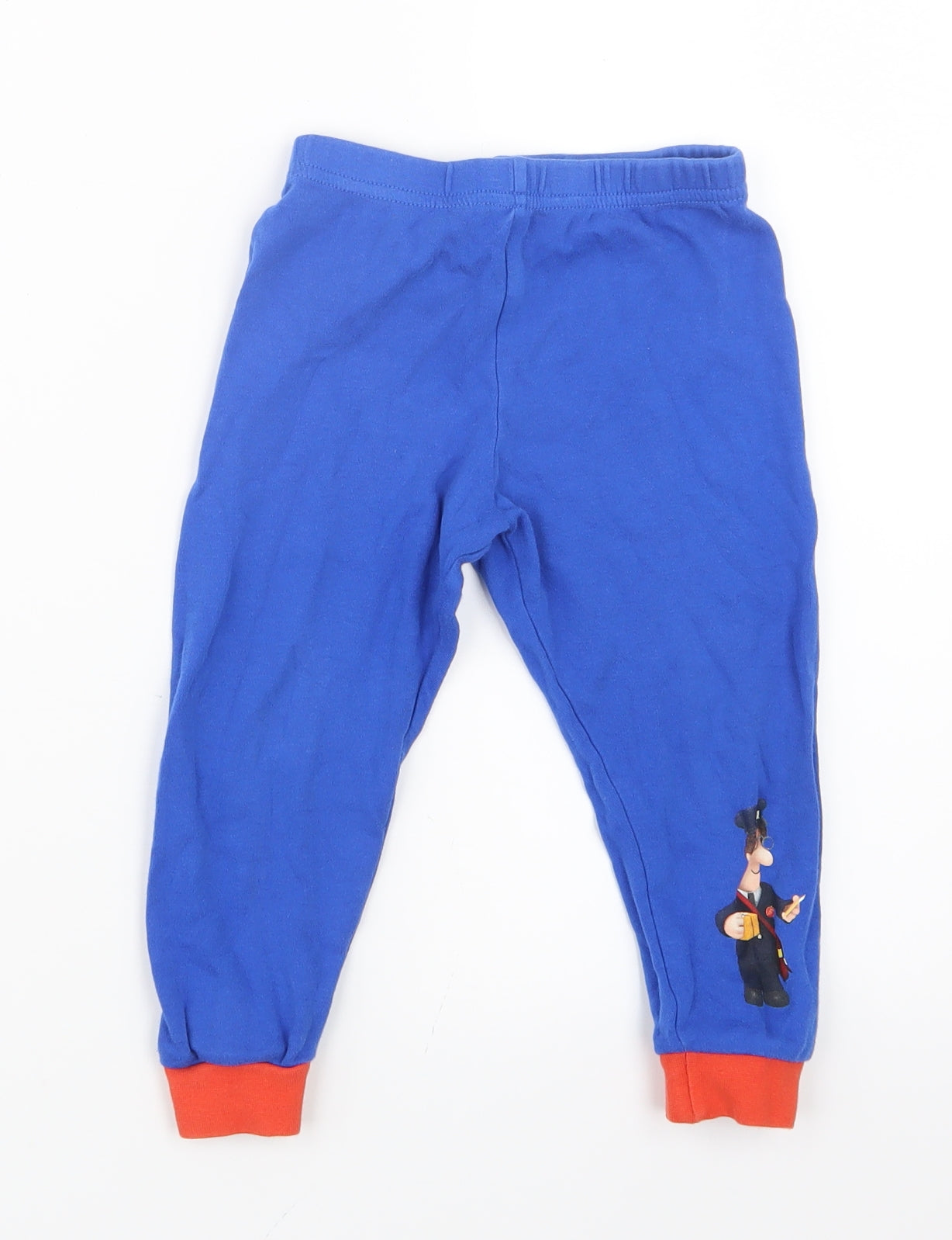 George Boys Blue Geometric   Pyjama Pants Size 2-3 Years  - Postman Pat