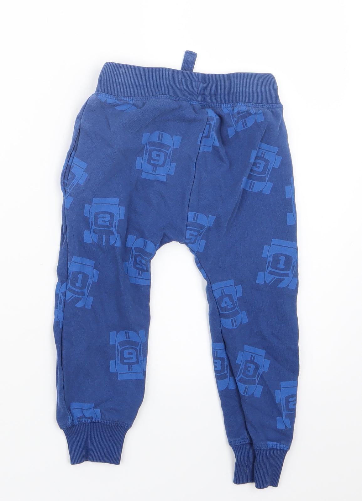 NEXT Boys Blue Geometric  Jogger Trousers Size 2-3 Years