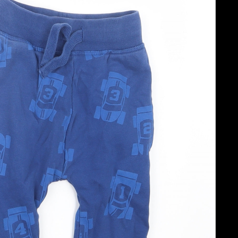 NEXT Boys Blue Geometric  Jogger Trousers Size 2-3 Years