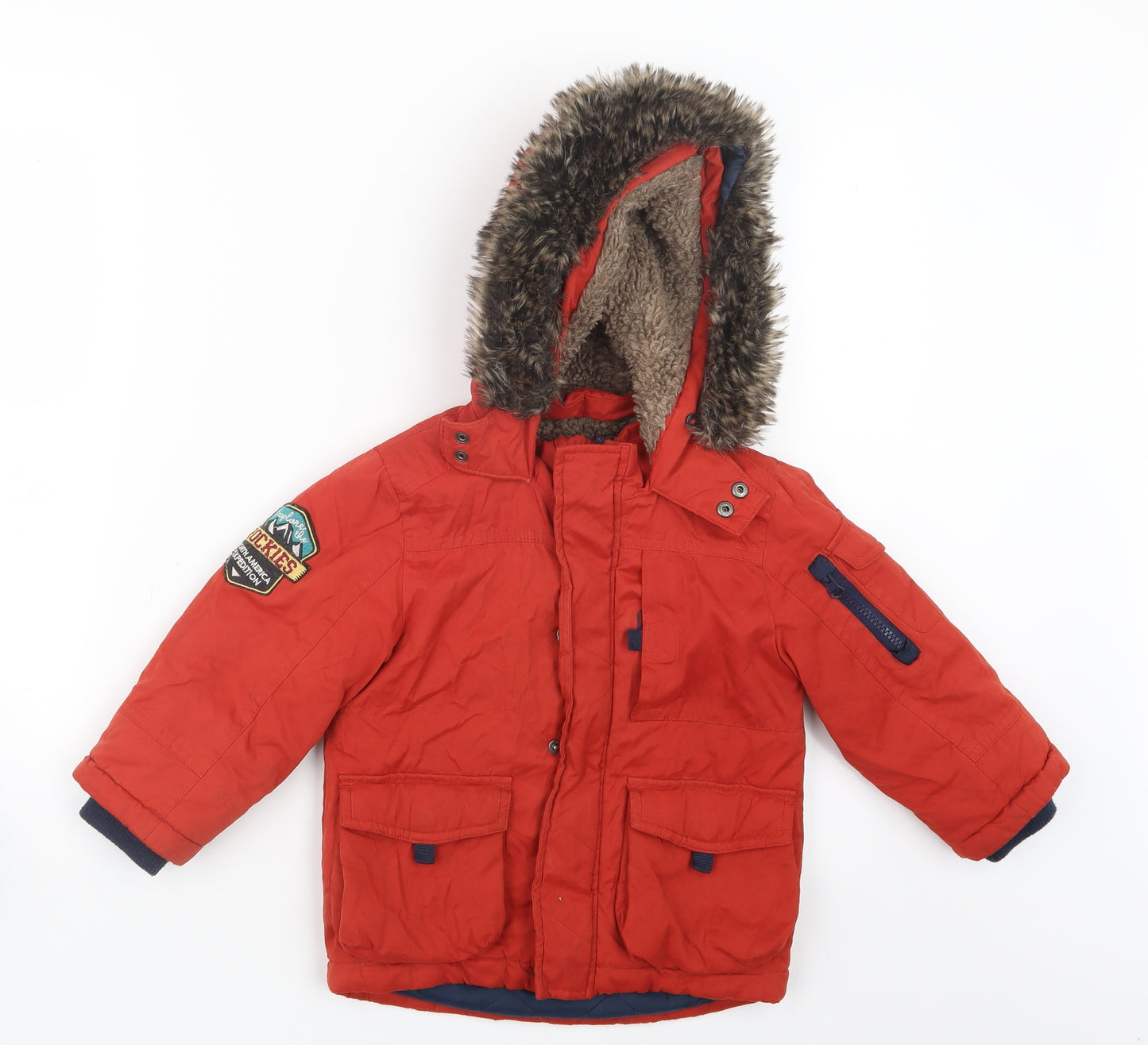 Nutmeg Boys Orange   Jacket  Size 2-3 Years