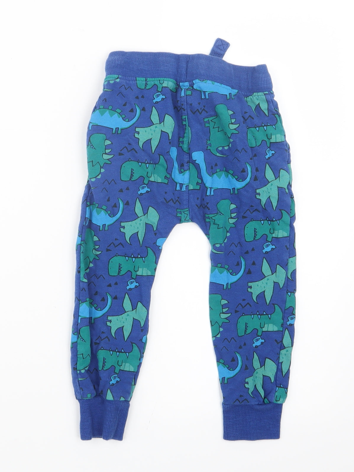 NEXT Boys Blue Geometric   Pyjama Pants Size 2-3 Years  - Dinosaurs