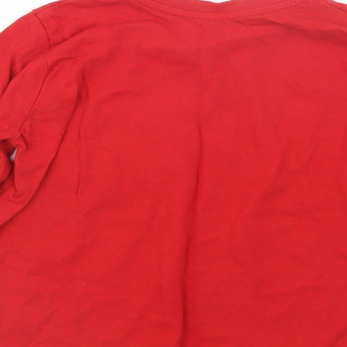 Primark Boys Red   Basic T-Shirt Size 3-4 Years