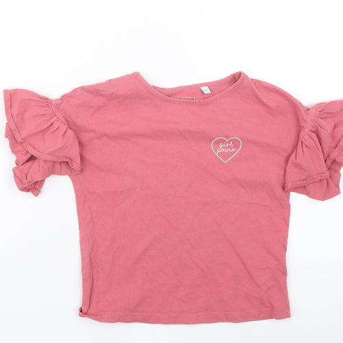 Outfit Girls Pink   Basic T-Shirt Size 6 Years