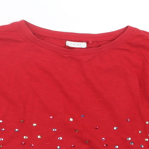 NEXT Girls Red   Basic T-Shirt Size 5 Years