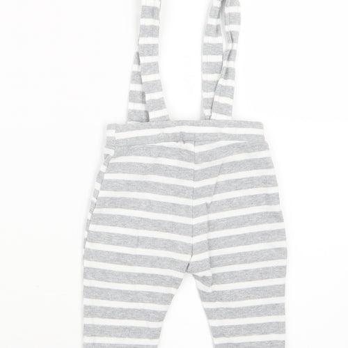 Matalan Baby Grey Striped  Coverall Outfit/Set Size 0-3 Months