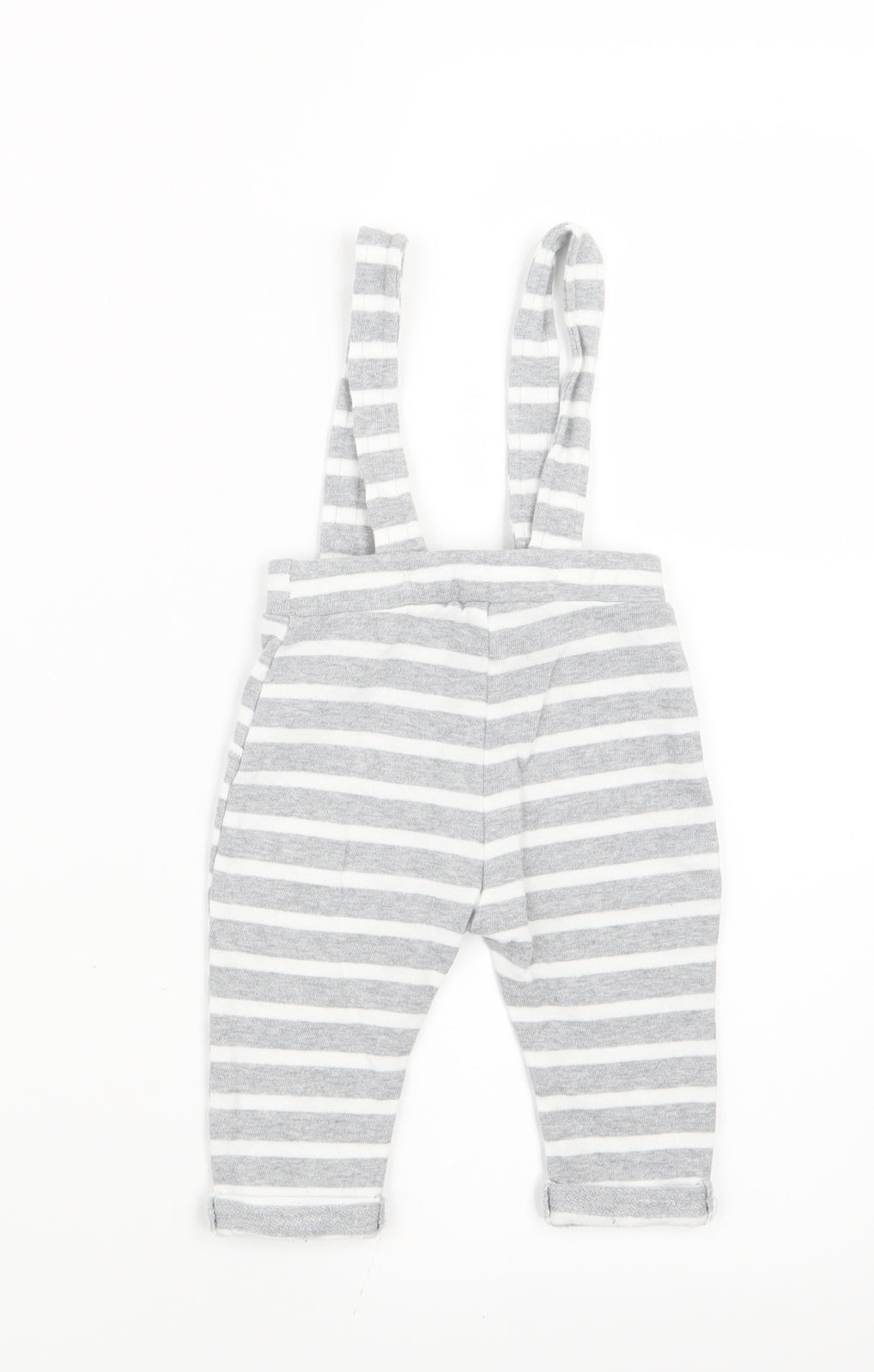Matalan Baby Grey Striped  Coverall Outfit/Set Size 0-3 Months