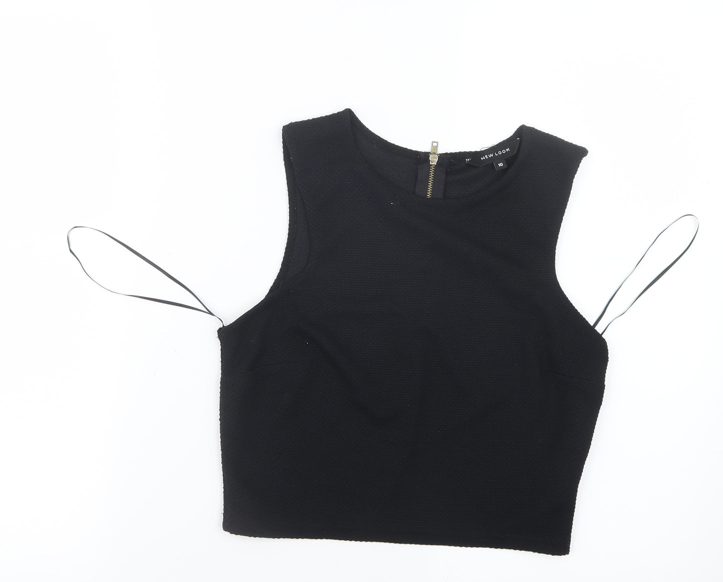 New Look Womens Black   Cropped T-Shirt Size 10