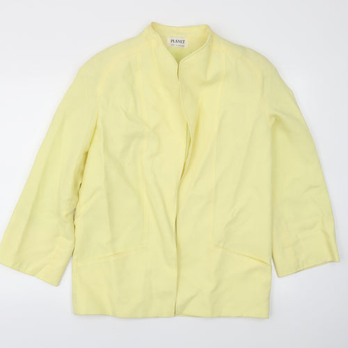 Planet  Womens Yellow   Jacket Blazer Size 12