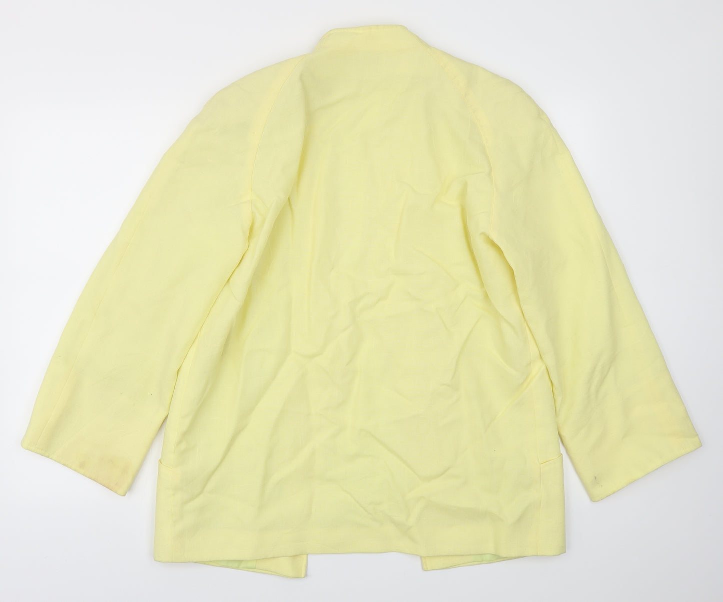 Planet  Womens Yellow   Jacket Blazer Size 12
