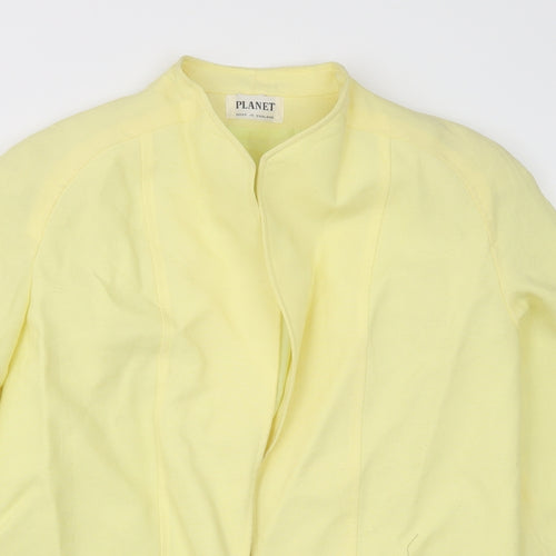 Planet  Womens Yellow   Jacket Blazer Size 12