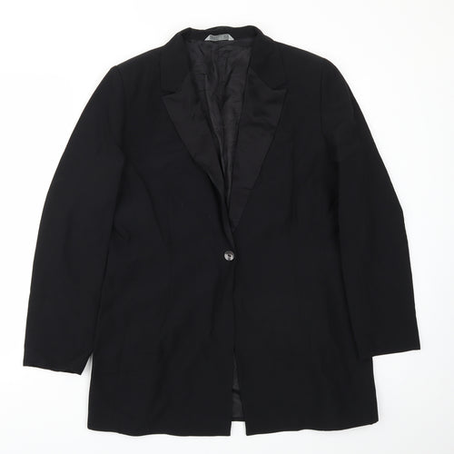 m&s Womens Black   Jacket Blazer Size 16