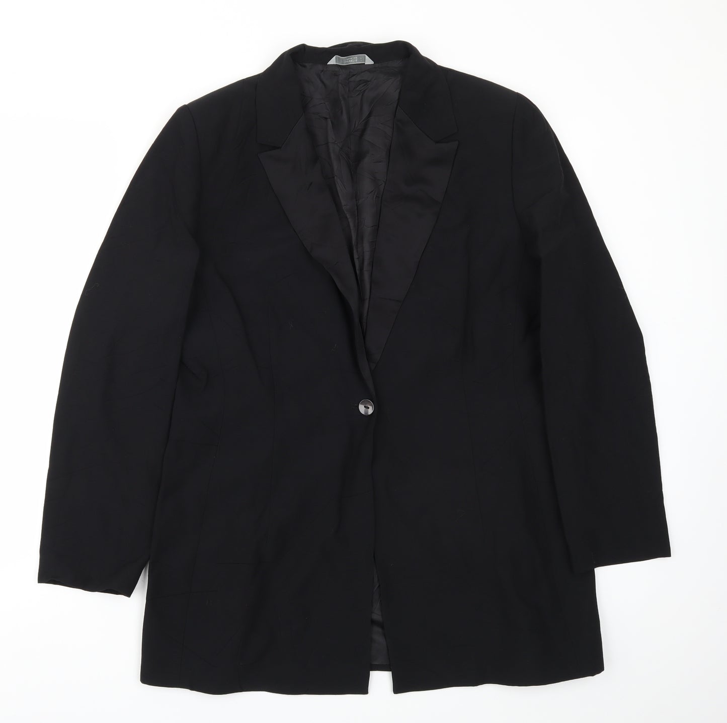 m&s Womens Black   Jacket Blazer Size 16
