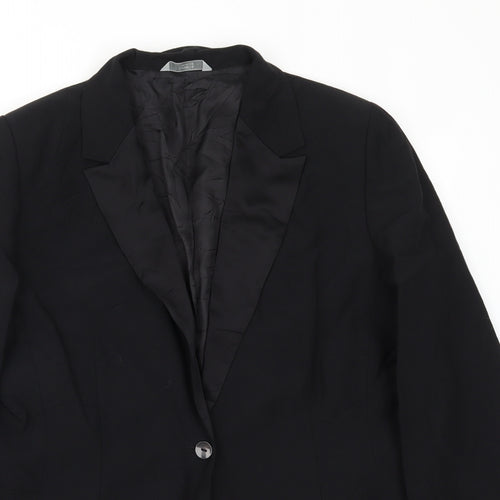 m&s Womens Black   Jacket Blazer Size 16