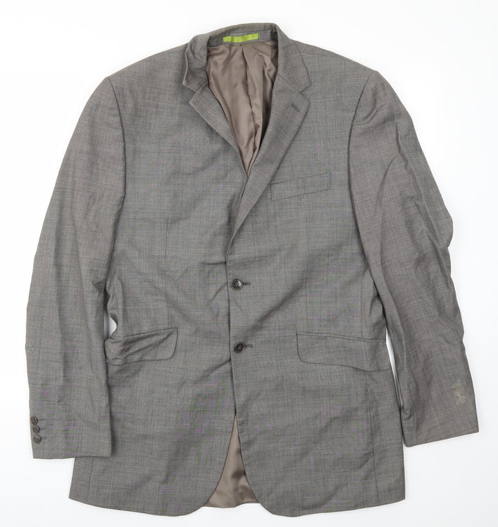 Preworn Mens Grey Jacket Blazer Size 40