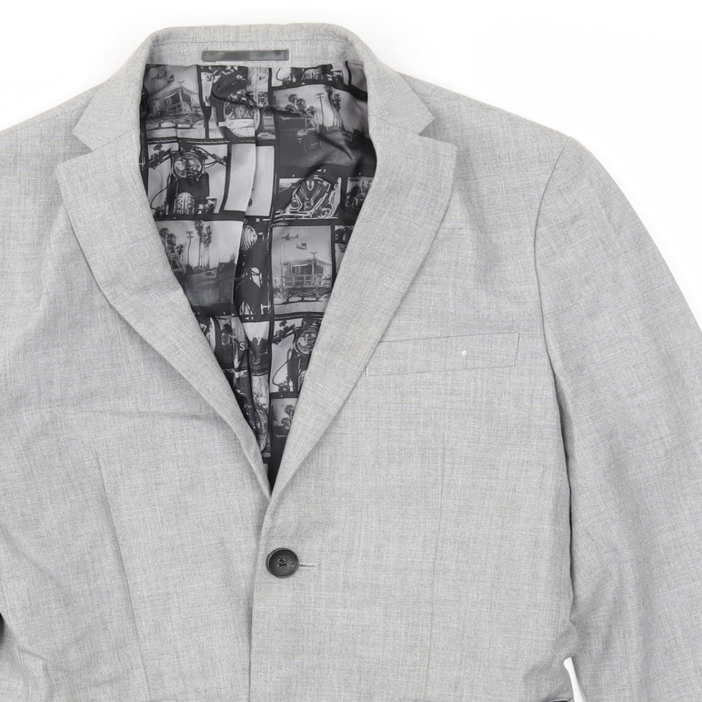 NEXT  Boys Grey   Basic Jacket Blazer Size 12 Years