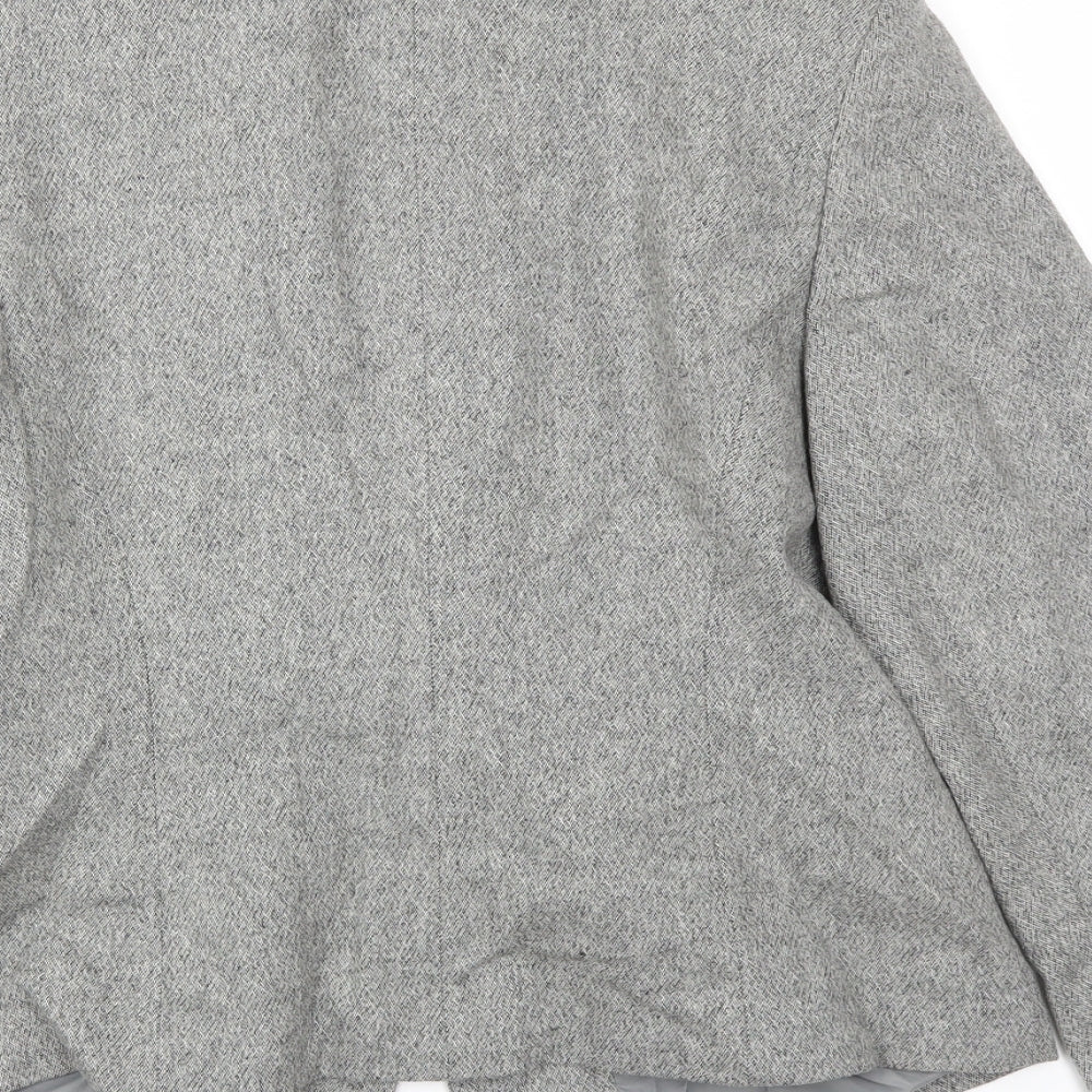 EQUATION  Womens Grey   Jacket Blazer Size 12