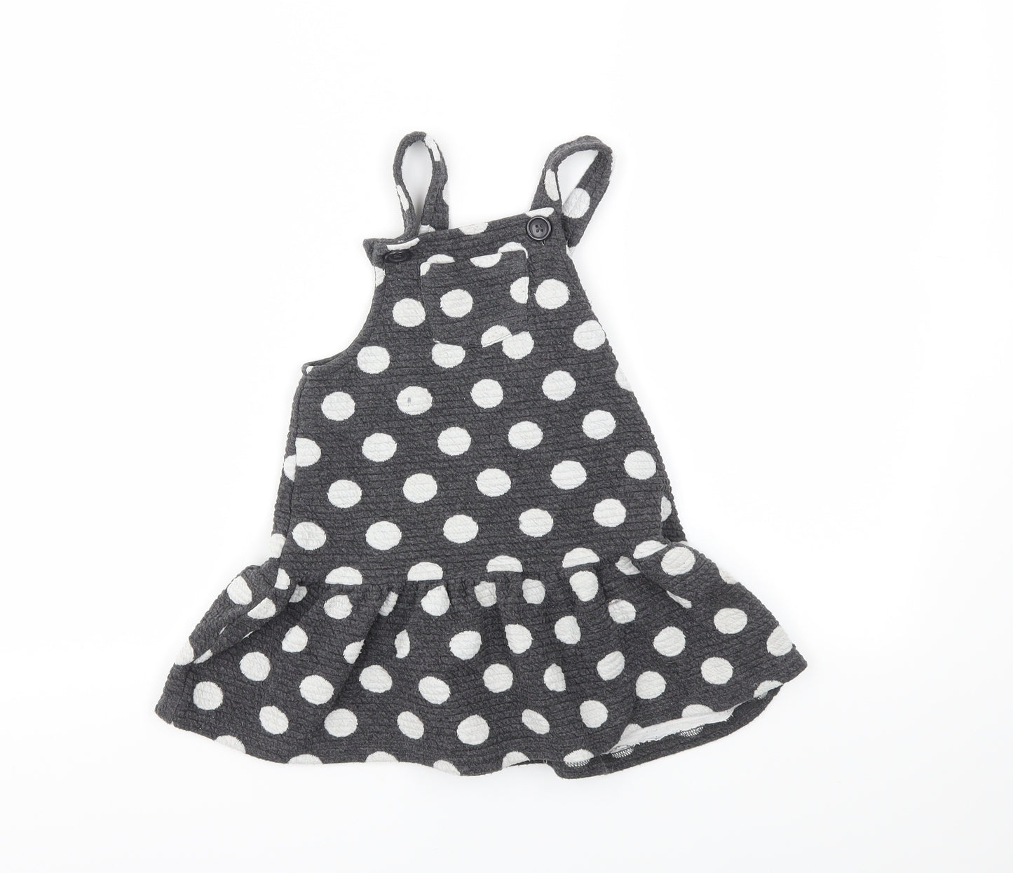 George Girls Grey Polka Dot  Fit & Flare  Size 2 Years