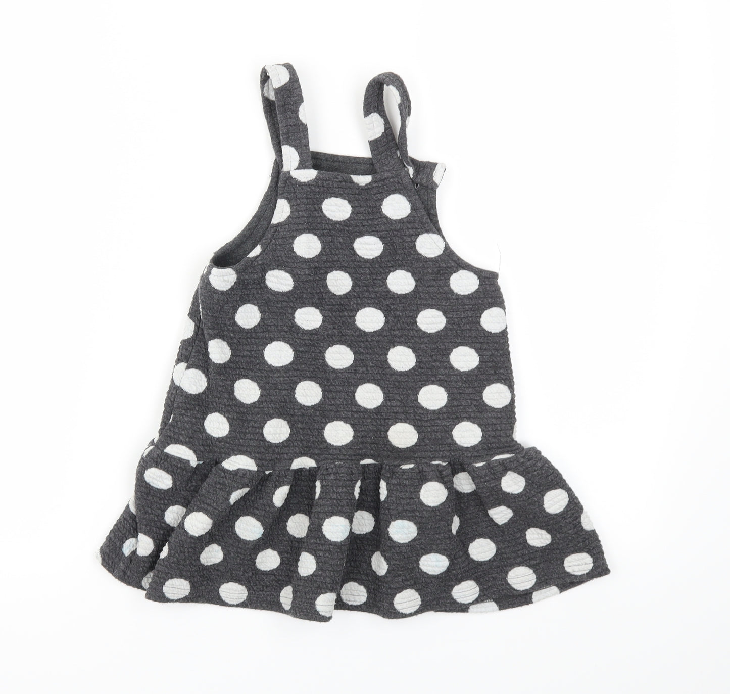 George Girls Grey Polka Dot  Fit & Flare  Size 2 Years