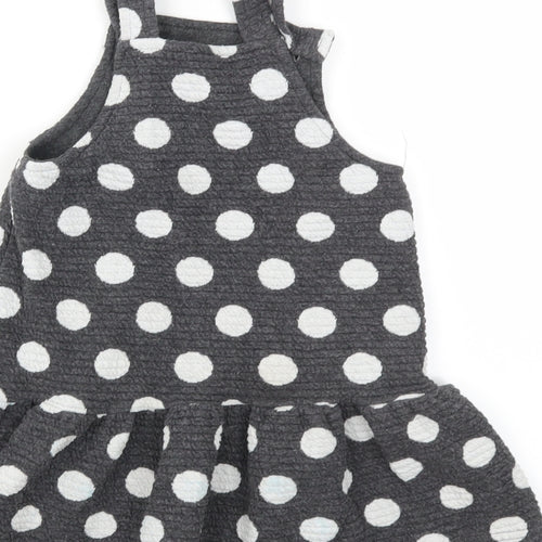 George Girls Grey Polka Dot  Fit & Flare  Size 2 Years