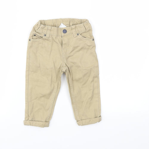 H&M Boys Beige   Capri Jeans Size 6-9 Months
