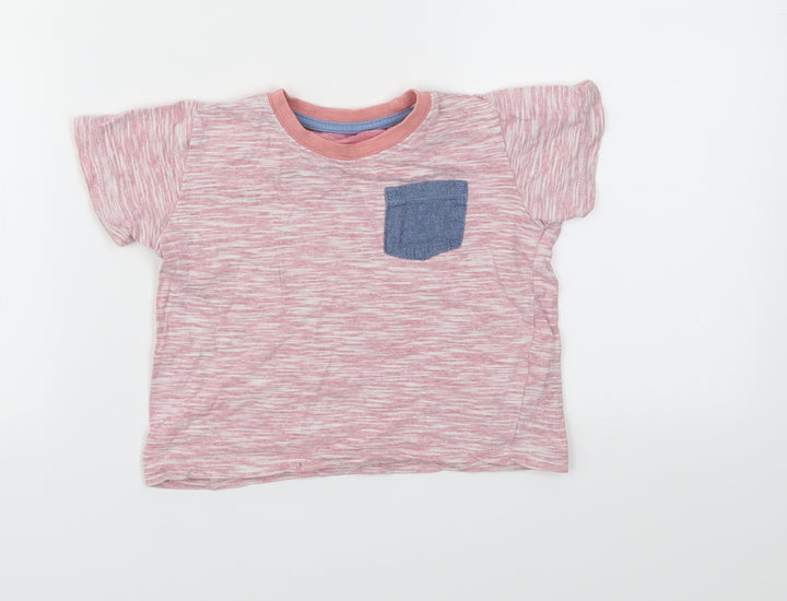 Matalan Boys Pink Basic T-Shirt Size 18-24 Months