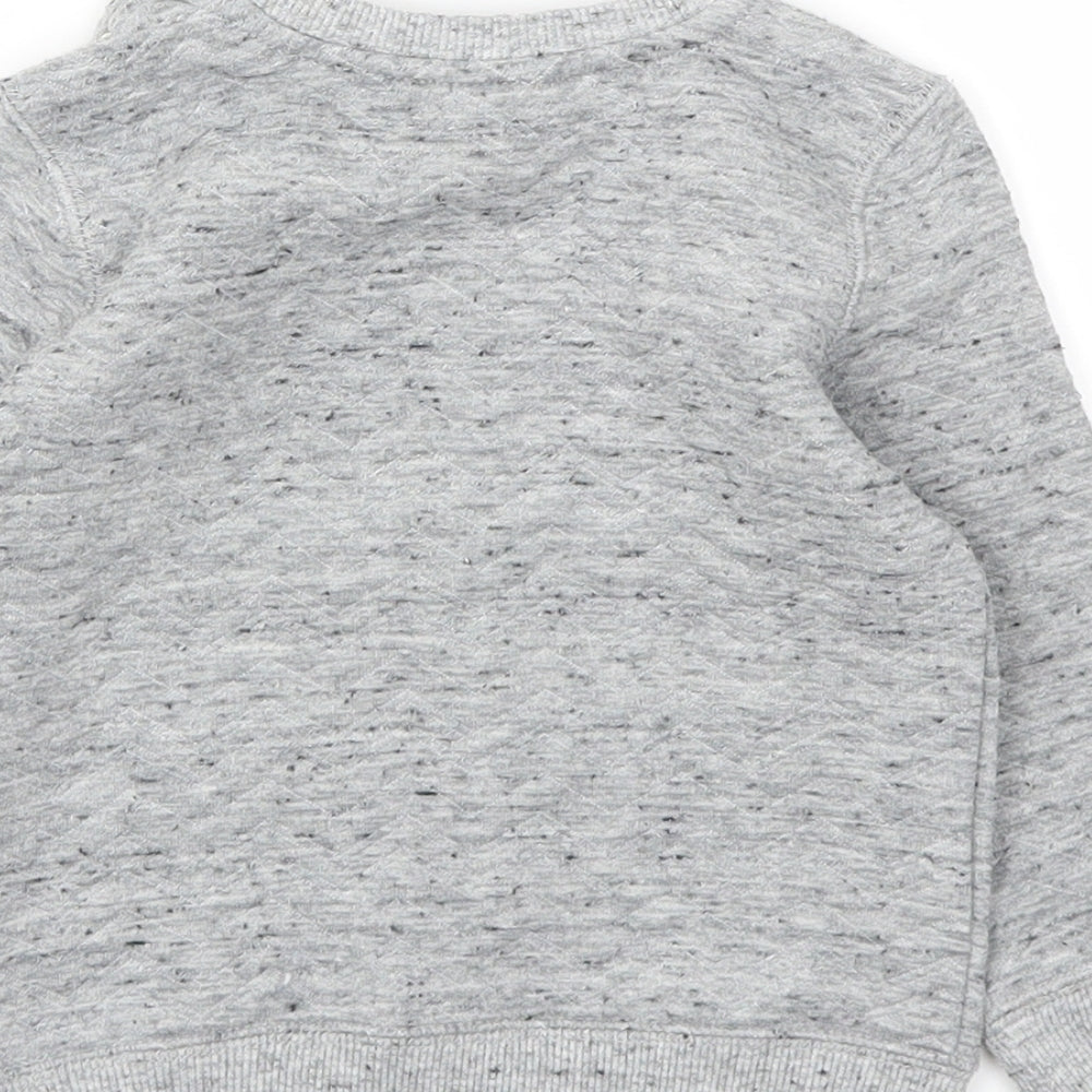 F&F Boys Grey   Pullover Jumper Size 12-18 Months