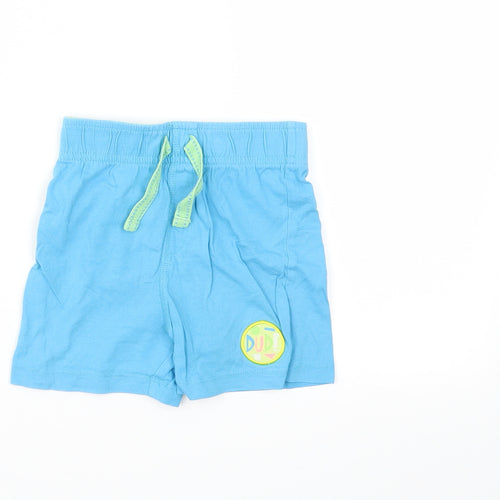 TU Boys Blue Animal Print  Sweat Shorts Size 2-3 Years