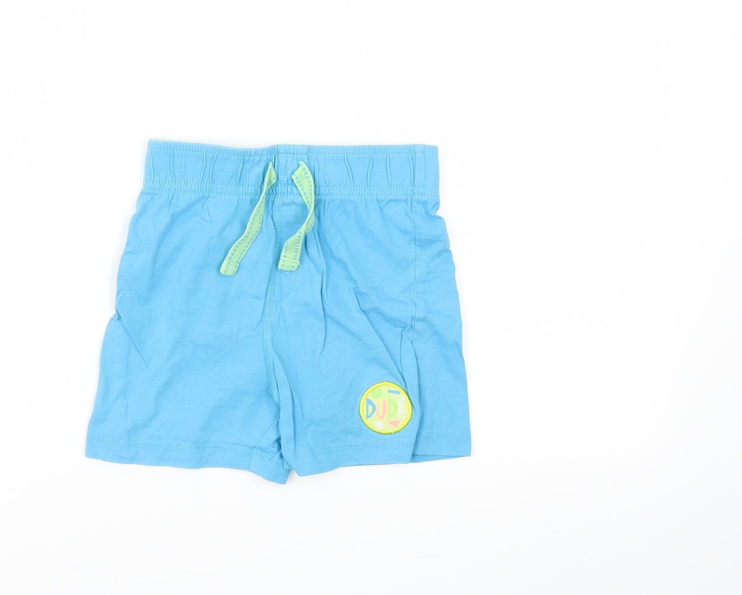 TU Boys Blue Animal Print  Sweat Shorts Size 2-3 Years