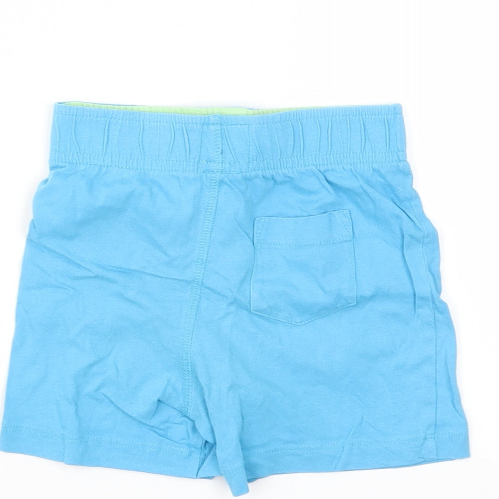 TU Boys Blue Animal Print  Sweat Shorts Size 2-3 Years