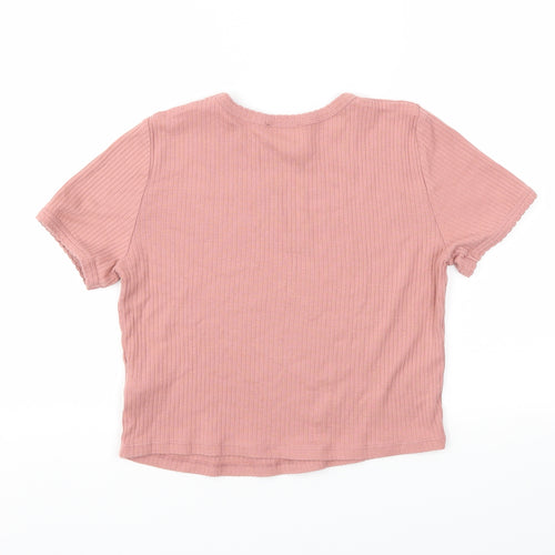 TOPSHOP  Womens Pink   Basic T-Shirt Size 10