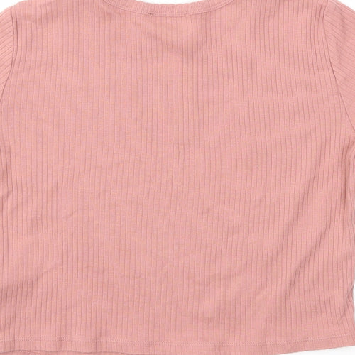 TOPSHOP  Womens Pink   Basic T-Shirt Size 10