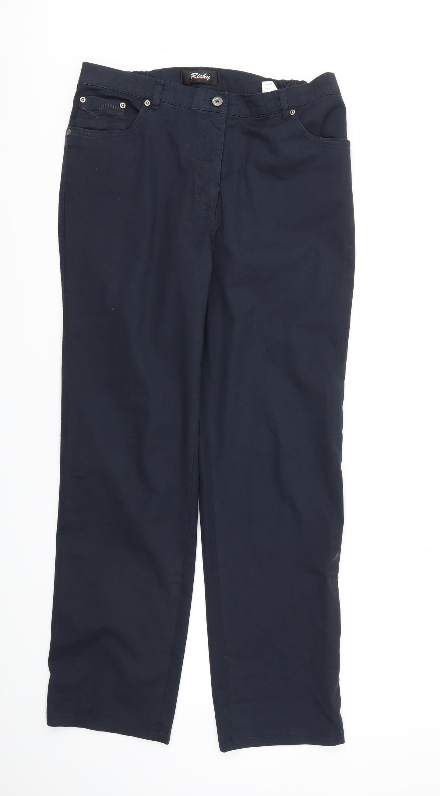 RICHY  Womens Blue   Trousers  Size 14 L30 in