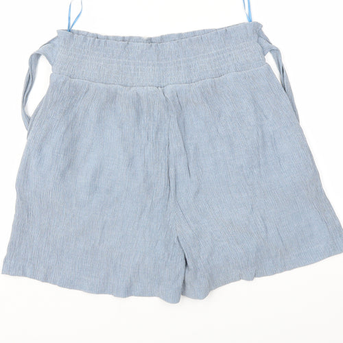 New Look Womens Blue   Cut-Off Shorts Size 16 - Stretch waistband
