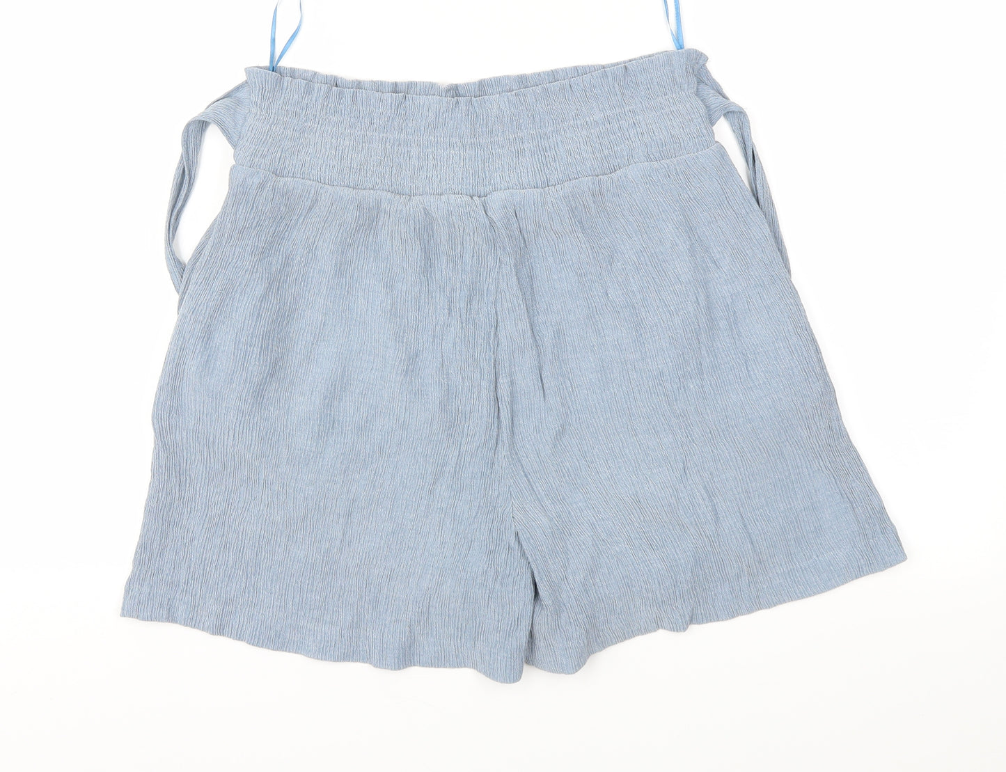 New Look Womens Blue   Cut-Off Shorts Size 16 - Stretch waistband