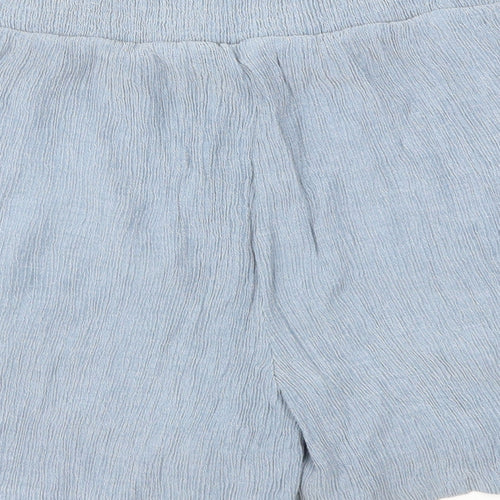 New Look Womens Blue   Cut-Off Shorts Size 16 - Stretch waistband