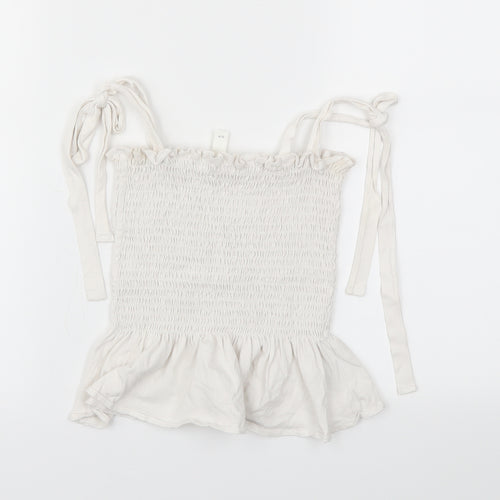 H&M Womens White   Basic T-Shirt Size XS