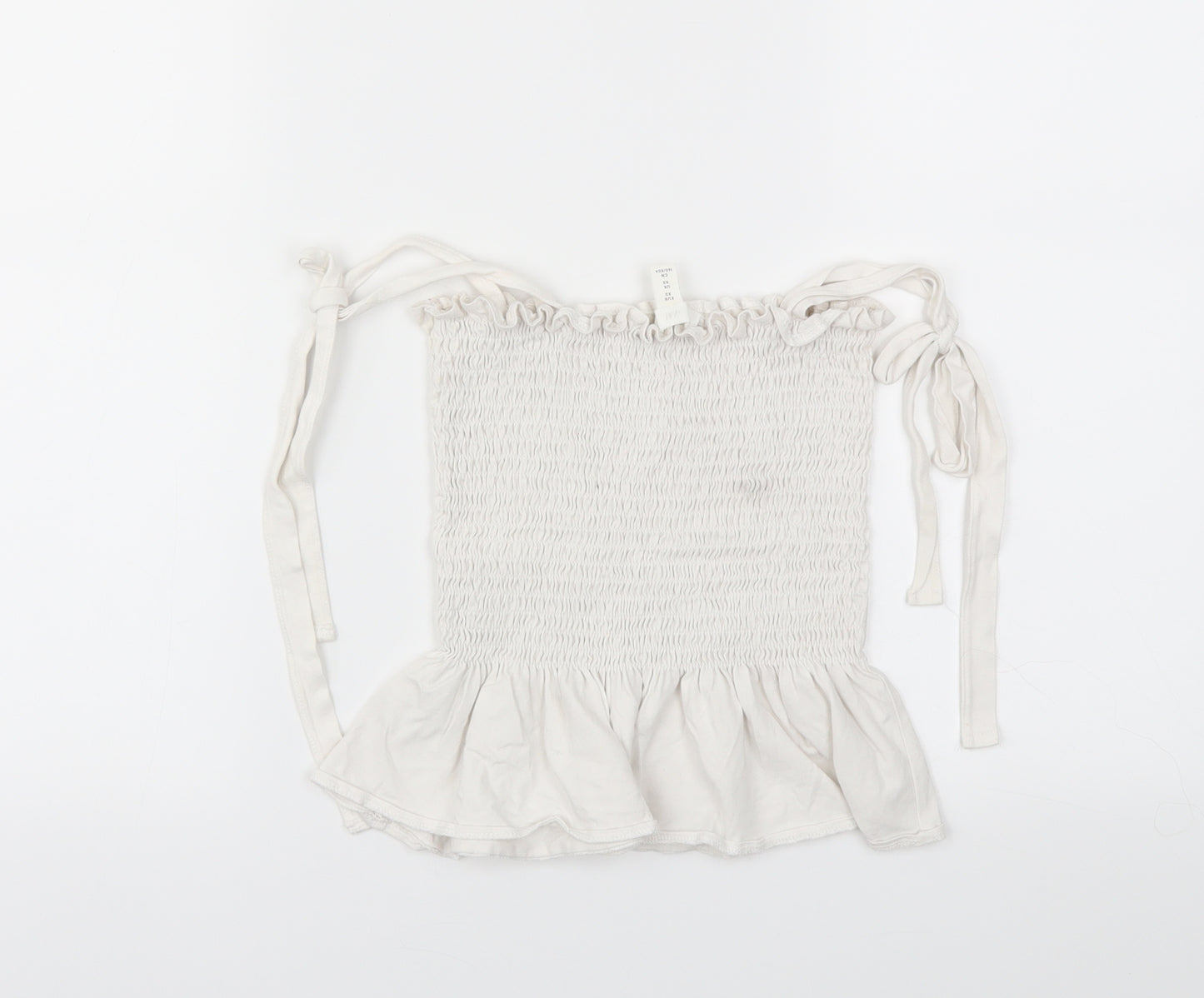 H&M Womens White   Basic T-Shirt Size XS