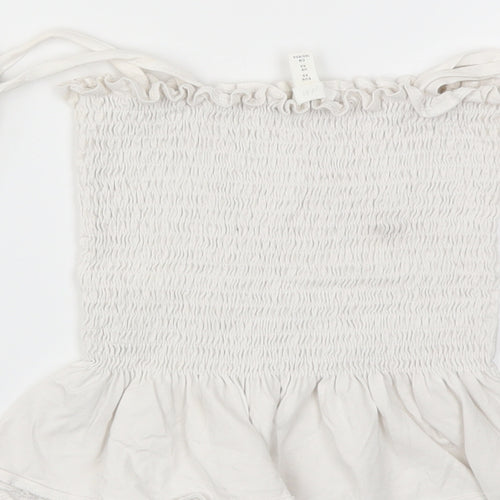 H&M Womens White   Basic T-Shirt Size XS