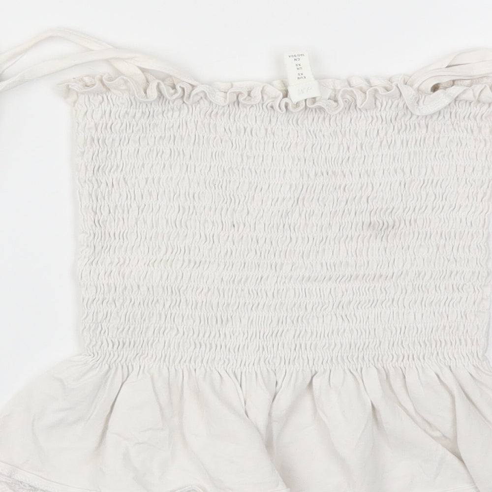 H&M Womens White   Basic T-Shirt Size XS
