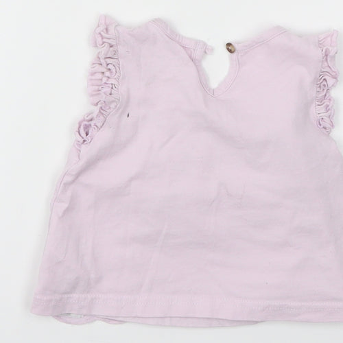 Primark Girls Purple   Basic T-Shirt Size 3-6 Months