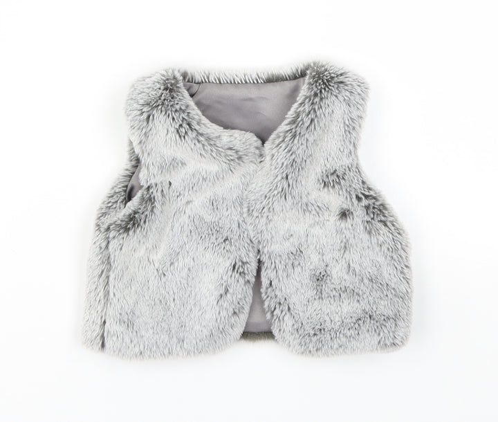 George Girls Grey Cape Jumper Size 0-3 Months