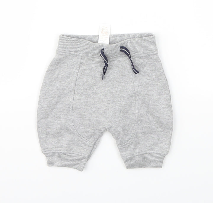 Baby Boys Grey Capri Trousers Size 0-3 Months