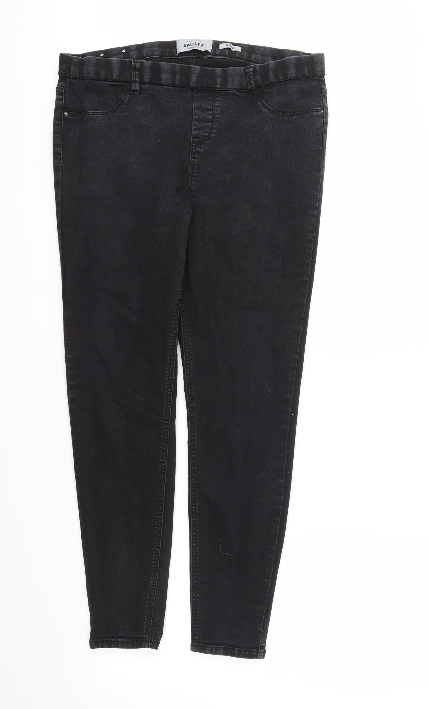 New Look Womens Black   Jegging Trousers Size 16 L27 in
