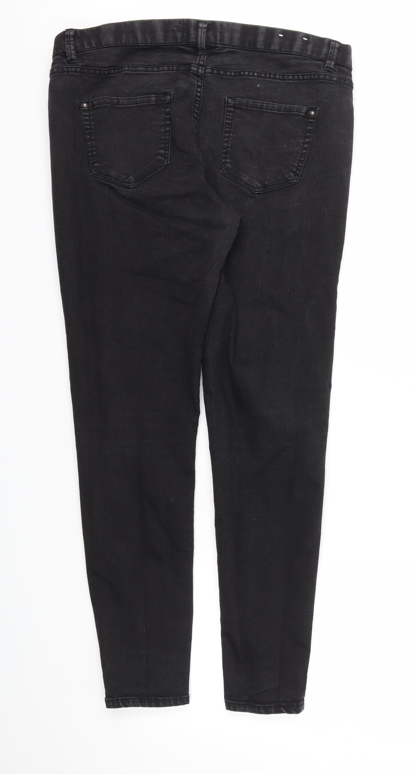 New Look Womens Black   Jegging Trousers Size 16 L27 in
